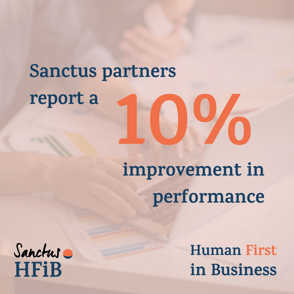 Human first in business - Sanctus partners report a 10% improvement in performance