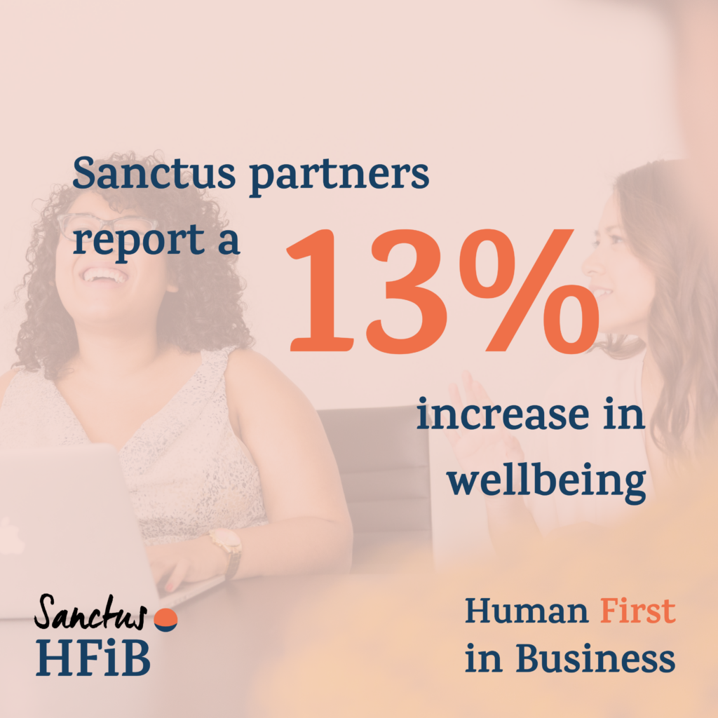 Human first in business - Sanctus partners report a 13% increase in wellbeing