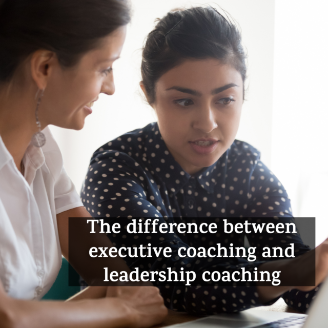 executive coaching vs leadership coaching